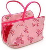 Wholesale 2010 2in1 satin cosmetic beauty pouch makeup bag