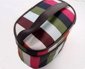 Wholesale high quality cosmetics pouch with silver yellow color water proof