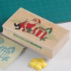 Wholesale Christmas wooden rubber stamp toys gifts for school children