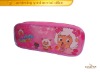 Wholesale Pink Carton PVC zippered Pencil Bag For Children