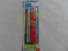 animal 6pcs wooden pencil set