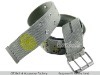 Wholesale jean's fabric belt with stitching flower