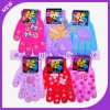 Wholesale Acrylic yarn offset print knitted gloves