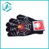 Fashionable spider web black and white fibre glove