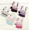Wholesale fashion acrylic knitted gloves,children's gloves