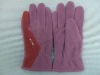 Wholesale Fashion winter Polar fleece gloves with embroidery