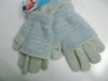 Wholesale winter acrylic kintted mitten/glove