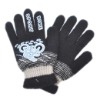 Wholesale Fashion Pretty Printing Knitted Mohair Winter Gloves