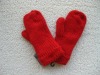 Wholesale red women's winter glove (more colors chosed)