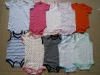 Wholesale 100%cotton short sleeve baby rompers baby wear