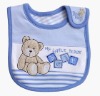 Wholesale (OT944437) 100% cotton baby bib/bibs with bear embroidery