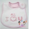 Wholesale 100% cotton non-disposable emmbroidered bib