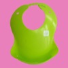 Wholesale plastic baby bib (green color)
