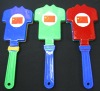 Wholesale party events t-shirt shape plastic noise maker hand clapper