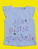 Wholesale baby clothes baby's shirt with letter print on the front (vicky tank top-1)