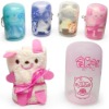 Wholesale Children Using Lovely Pig Compressed Baby Face Towel Hand Towel