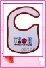 Wholesale TOP quality 100% cotton colorful & cute baby bibs