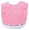 Wholesale solid terry baby bib