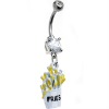 Wholesale dollar style 316 belly body jewelry piercing