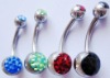 Wholesale Belly Ring Zircon Crystal Ferido Body Jewelry