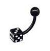 Wholesale Fashion Black Dice Navle Piercing(WS494)