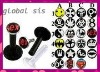 Wholesale Bioplast Logo Lip Rings Piercing Jewelry