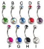 Wholesale (WS639)Fashion 316L stainless steel navel body piercing jewelry