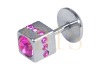 Wholesale Jewelled Square Labret body jewelry