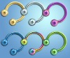 Wholesale PVD Horseshoe body jewelry