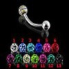 Wholesale epoxy crystal piercing jewelry
