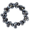 Wholesale Glass beads and crystal stretch bracelet JBS2625-2