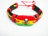Wholesale Genuine leather bracelet with 3 colour ghost printed