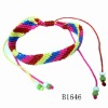 cheap colourful cord plait bracelets