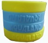Embossed Silicon Rubber Bracelets & Wristbands