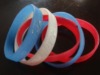 Silicone bracelet with shining powder