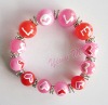 Valentine's Day Beads Bracelet