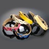 Wholesale HLB 10101 braided genuine leather wristband
