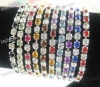 Mix Colorful Spring Stretch Row Line Rhinestone Bracelet