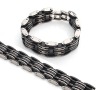 wholesale stainless steel bracelet with rubber