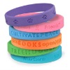 Wholesale Hot sell in summer silicone wristbands/bracelets