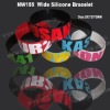 Wholesale Debossed silicone bracelet(wristband)