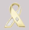 Wholesale breast cancer brooch, pink ribbon jewelry