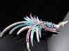 Wholesale lovely bird crystal alloy brooch