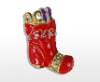 Wholesale Christmas Red Boot Decoration