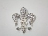 Wholesale Rhinestone Fleur De Lis Brooch Pin