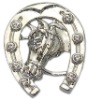 Wholesale Equestrian / Horse racing with 2011 New Brooches jewelry, feature crystals & silver color plated