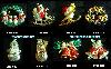 Wholesale gold plated xmas brooch set/fashion brooch/xmas gift/xmas charms