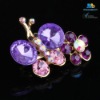 Wholesale Fancy Purple Rhinestone Crystal Brooches