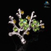 Top rhinestone brooch