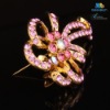 New Style Brooch Pins with Pink